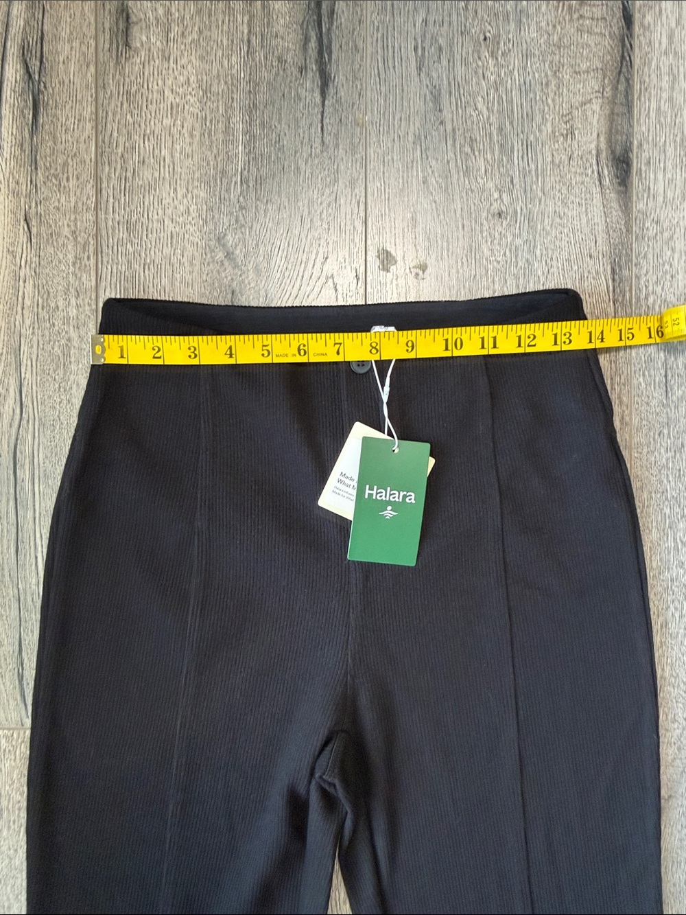 HALARA Black Flare Knit Trousers - Picture 4 of 10